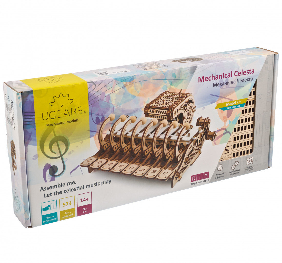 Mechanical Celesta-Mechanical Wooden Puzzle Ugears--