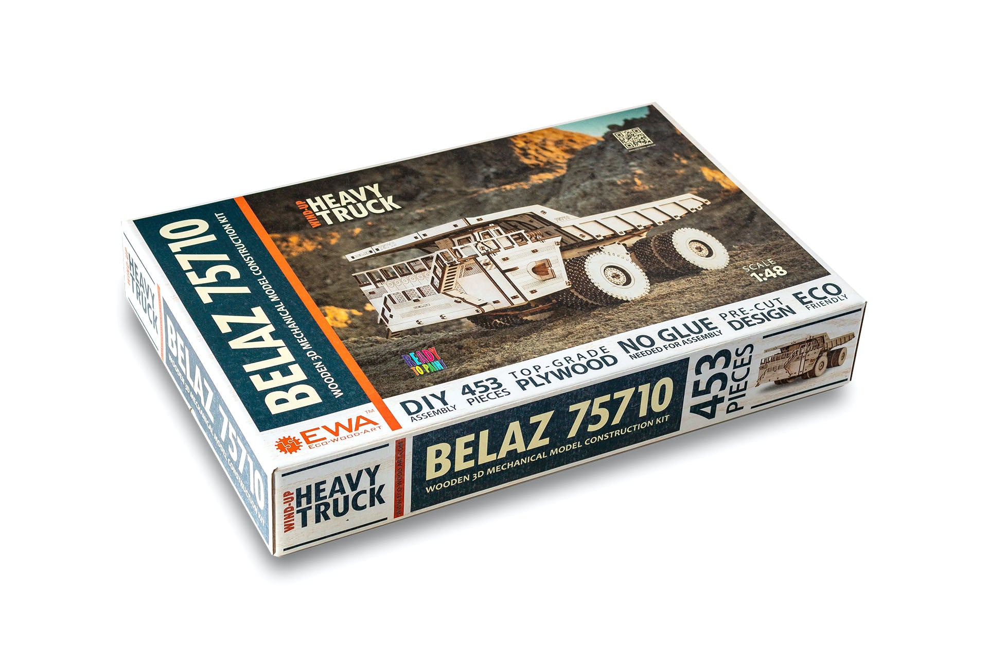 Mechanical truck | BELAZ 75710 Mechanical wooden puzzle Eco-Wood-Art