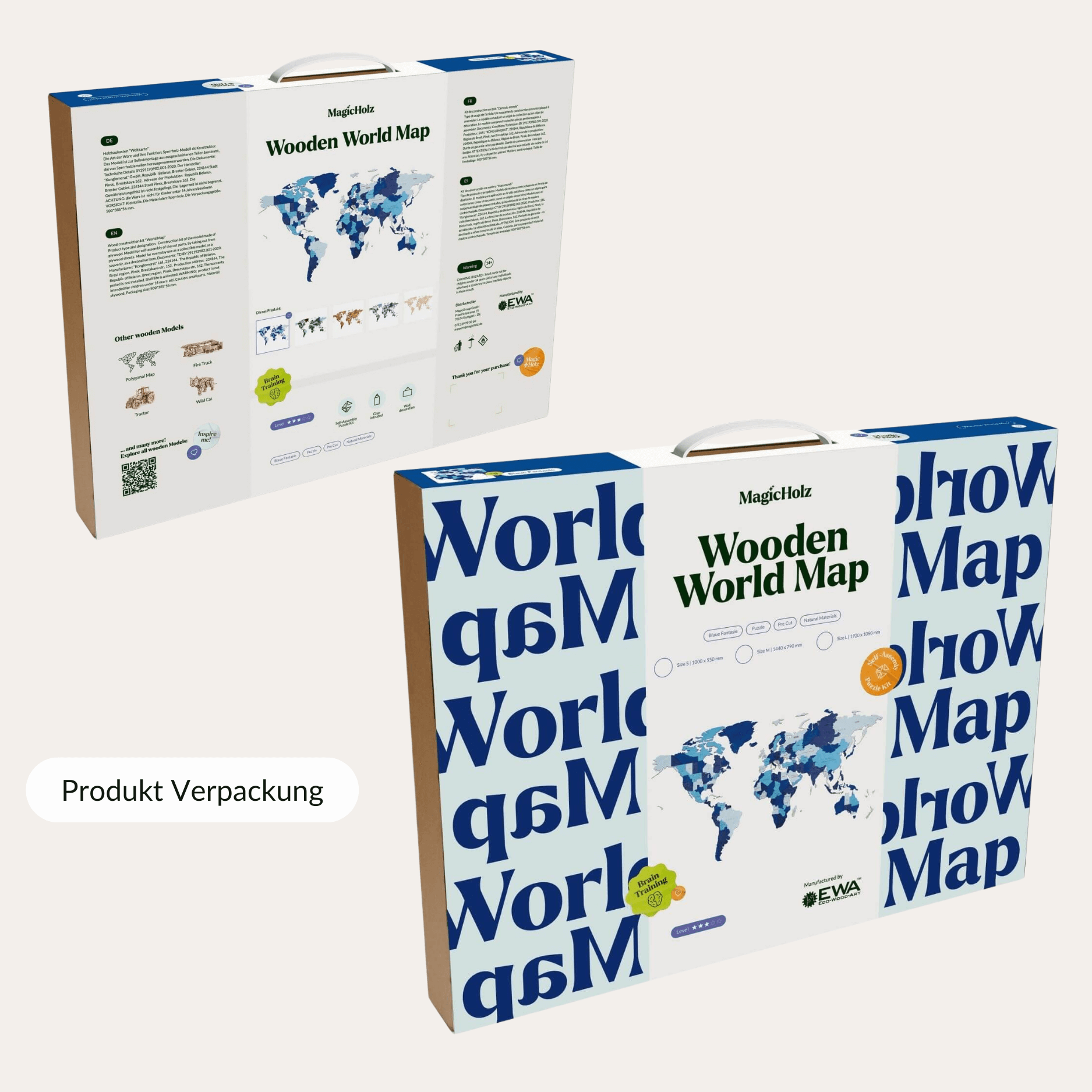 Multicolored wooden world maps | wall puzzle-wall puzzle-eco-wood-art--