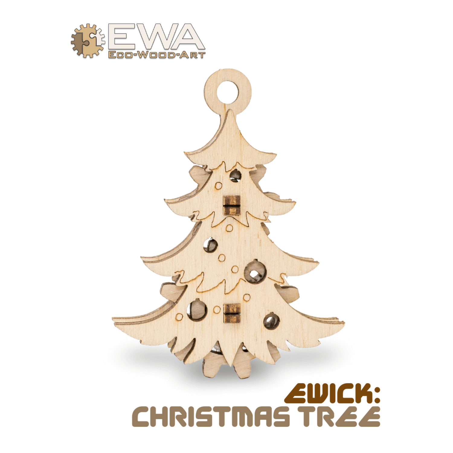 Mini-Puzzles 3D Puzzle Eco-Wood-Art CHRISTMAS TREE
