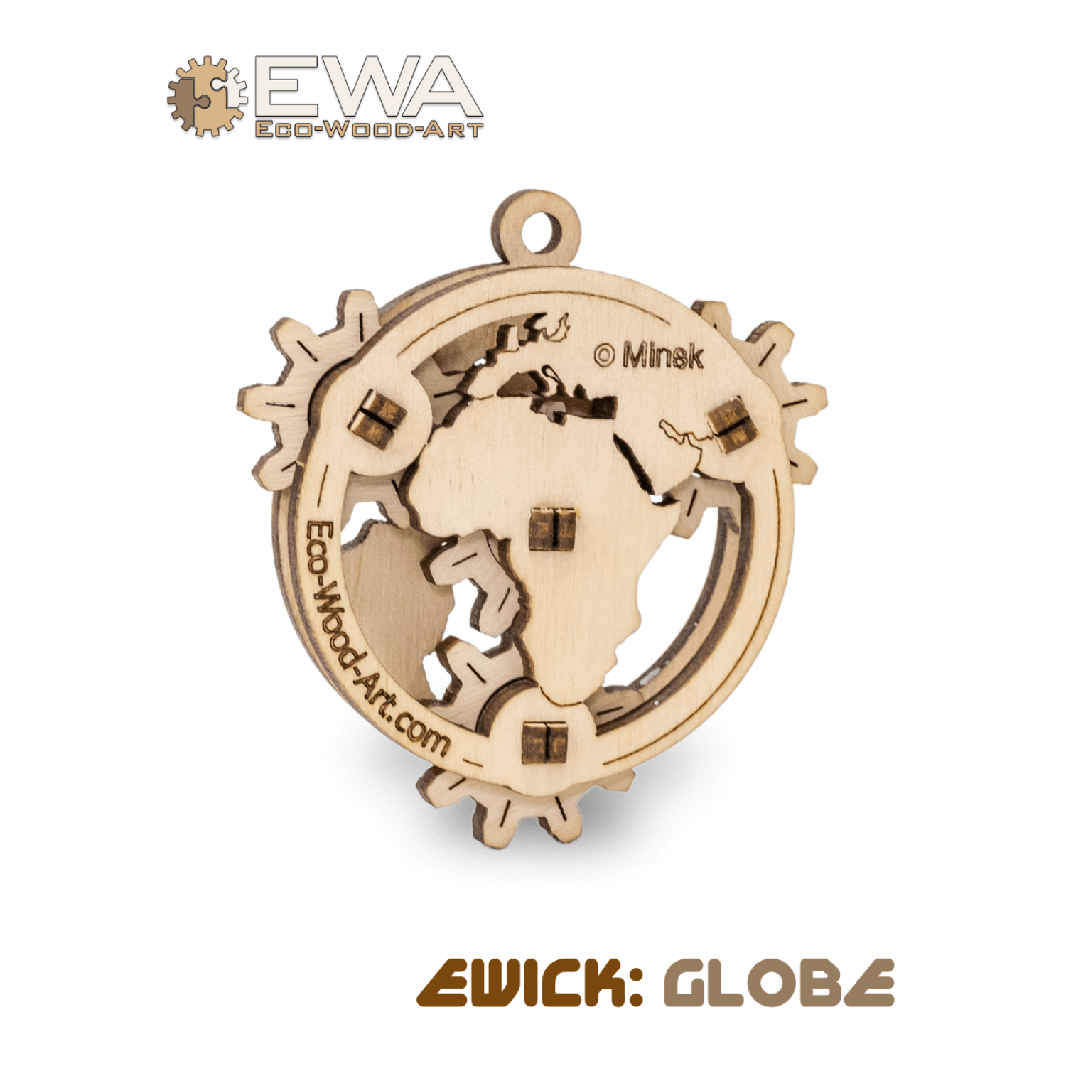 Mini-Puzzles 3D Puzzle Eco-Wood-Art GLOBE