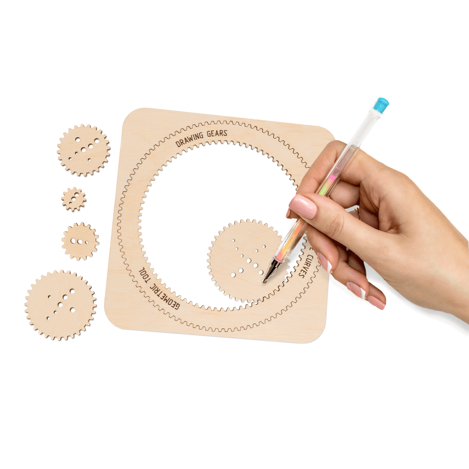 Mini-Puzzles 3D Puzzle Eco-Wood-Art DRAWING GEARS