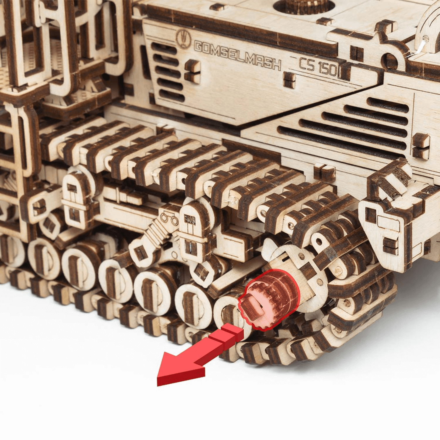 Mower CS-150C | Mähdrescher Mechanisches Holzpuzzle Eco-Wood-Art