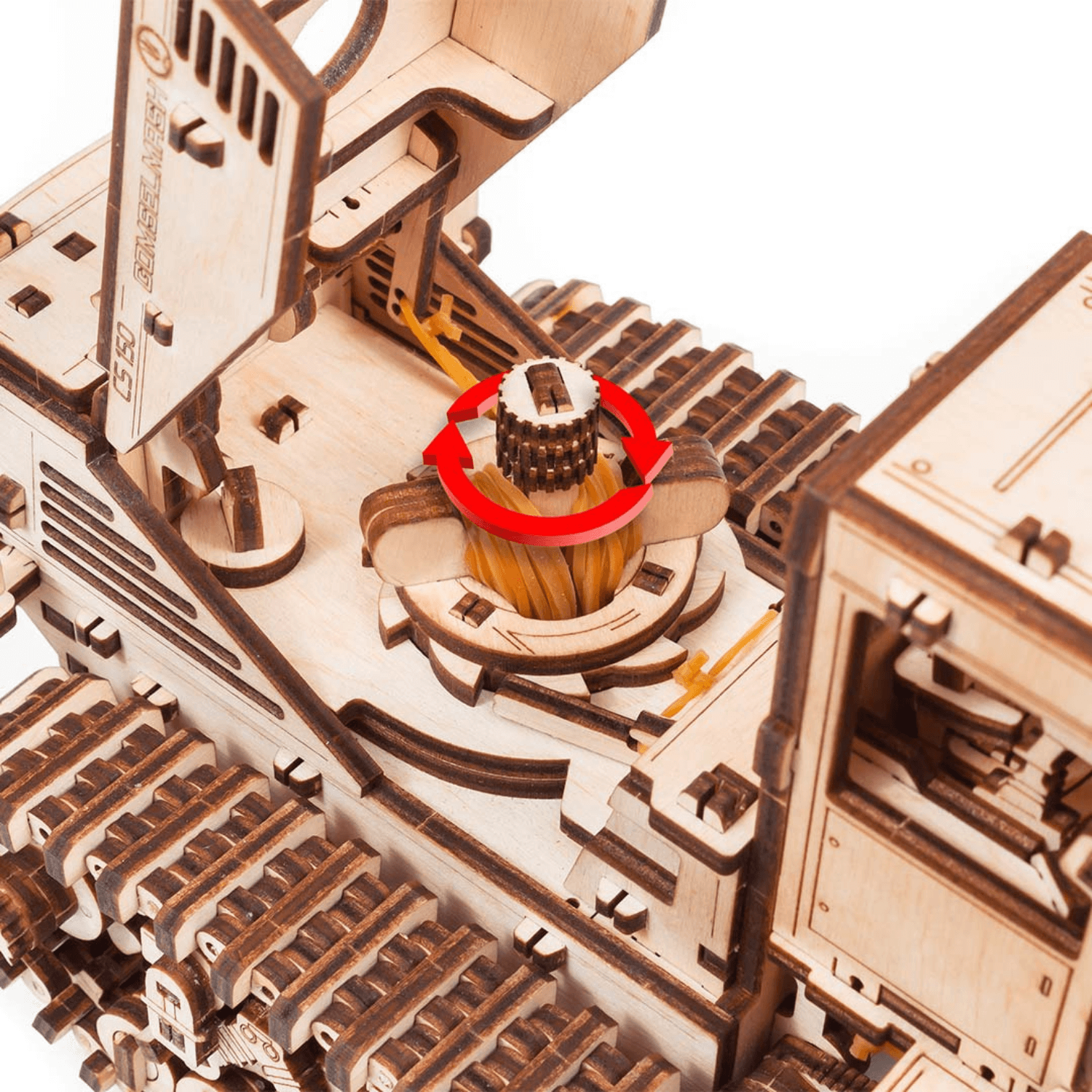 Mower CS-150C | Mähdrescher Mechanisches Holzpuzzle Eco-Wood-Art