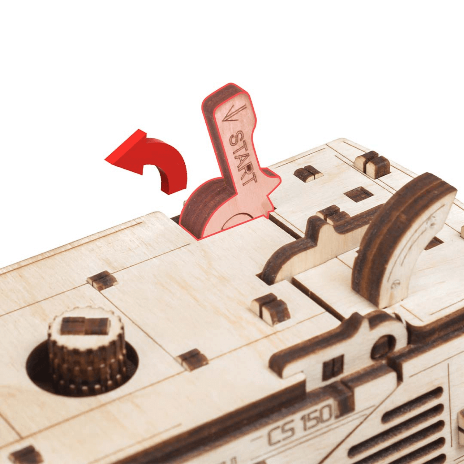 Mower CS-150C | Mähdrescher Mechanisches Holzpuzzle Eco-Wood-Art