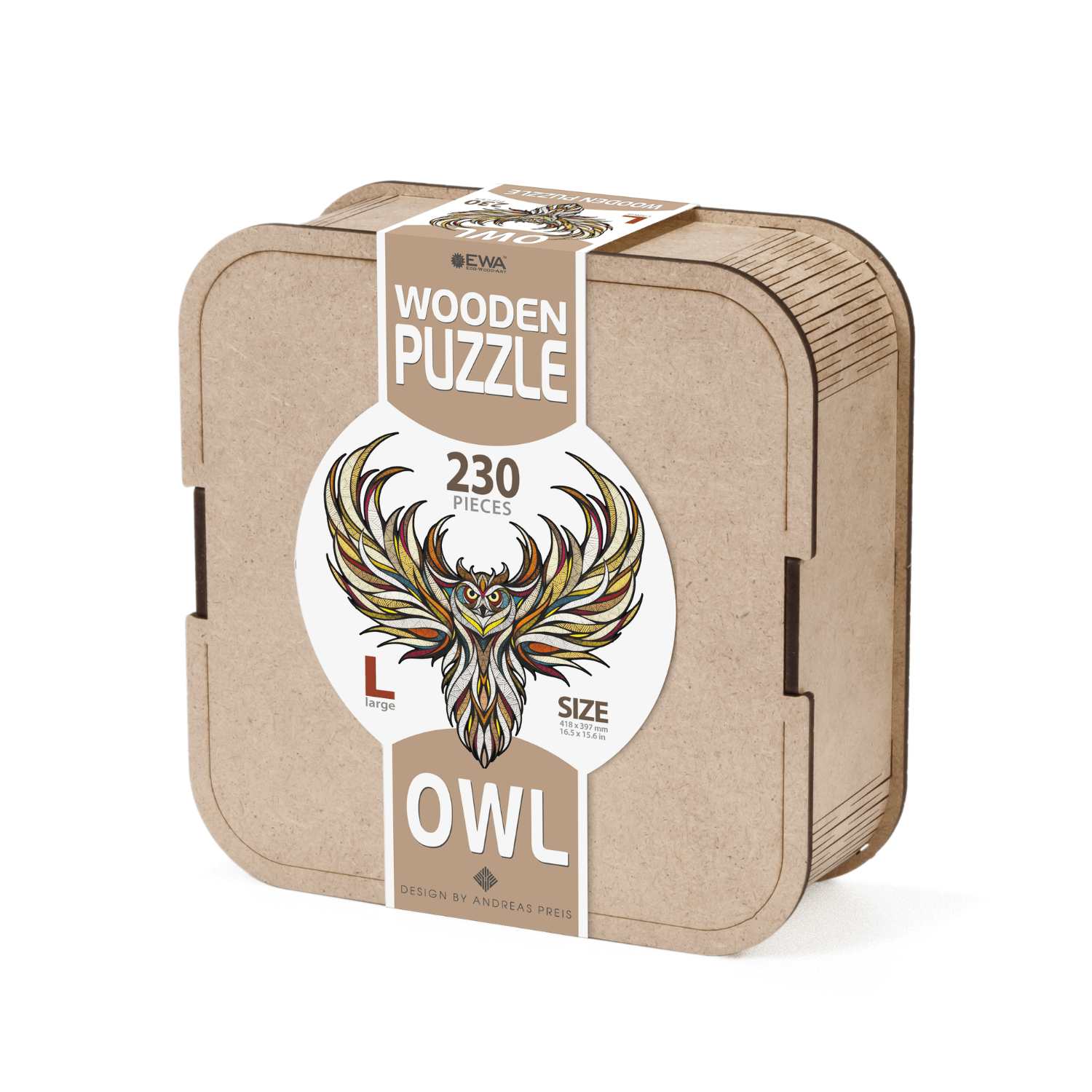 Hibou | Puzzle en bois Puzzle en bois Eco-Wood-Art L