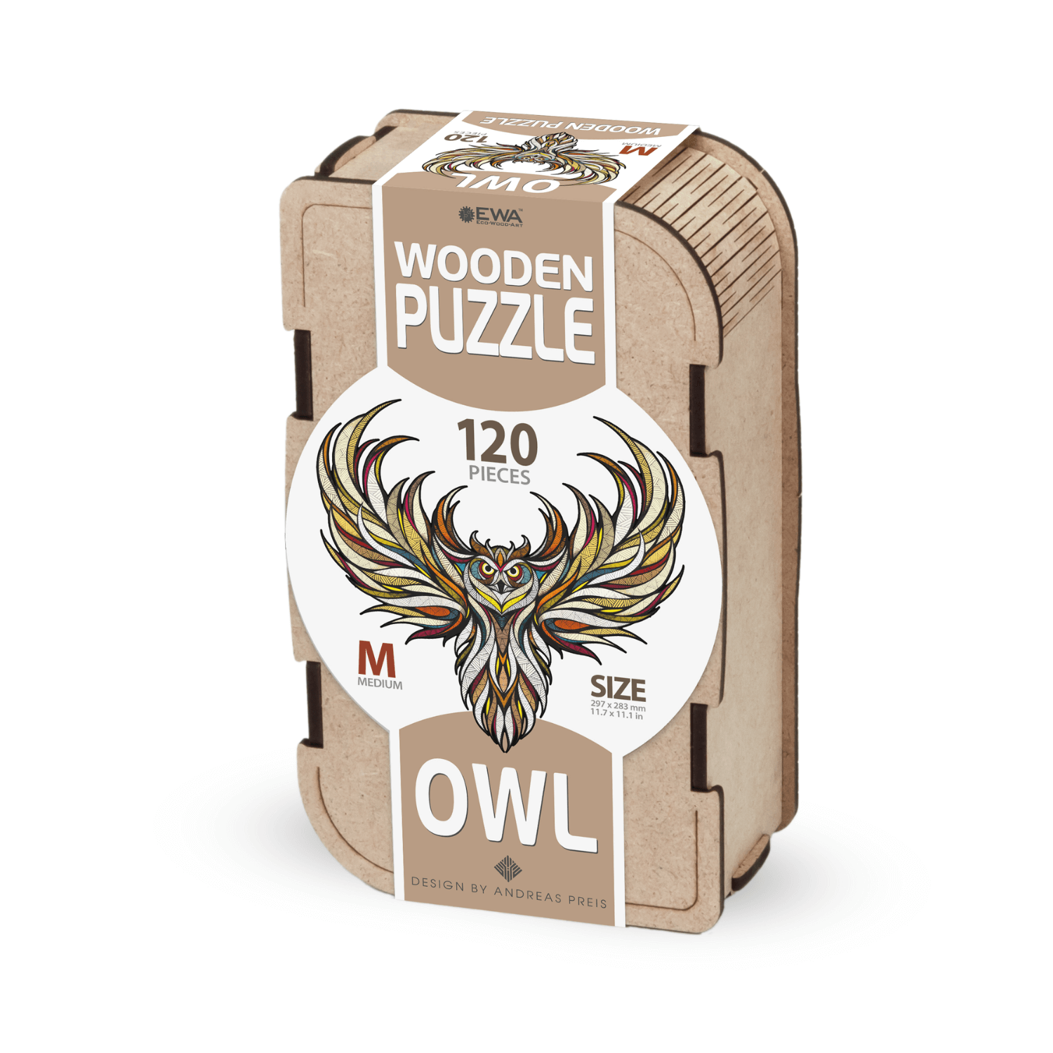Hibou | Puzzle en bois Puzzle en bois Eco-Wood-Art M