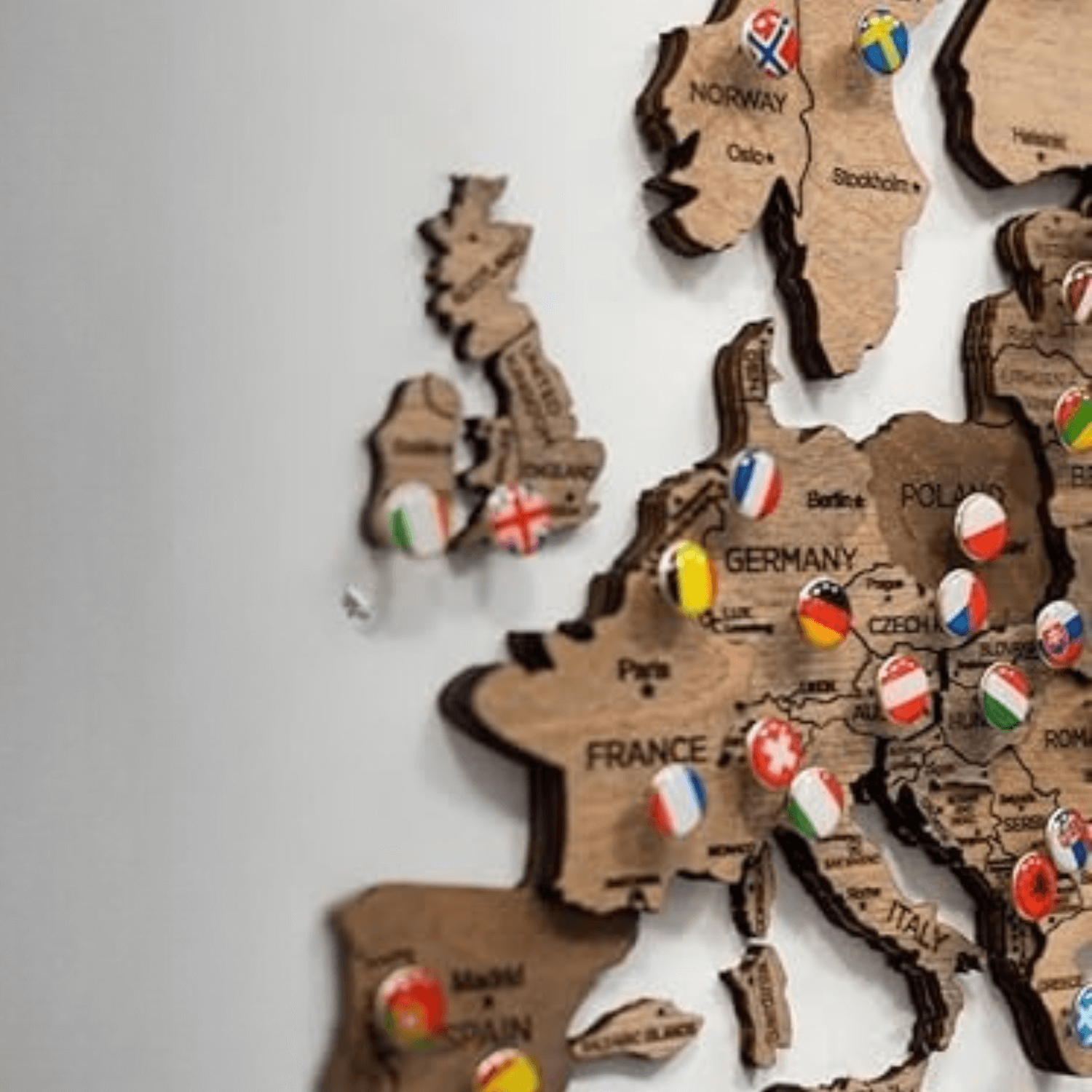 World map pins | pin flags DIY accessories MagicHolz