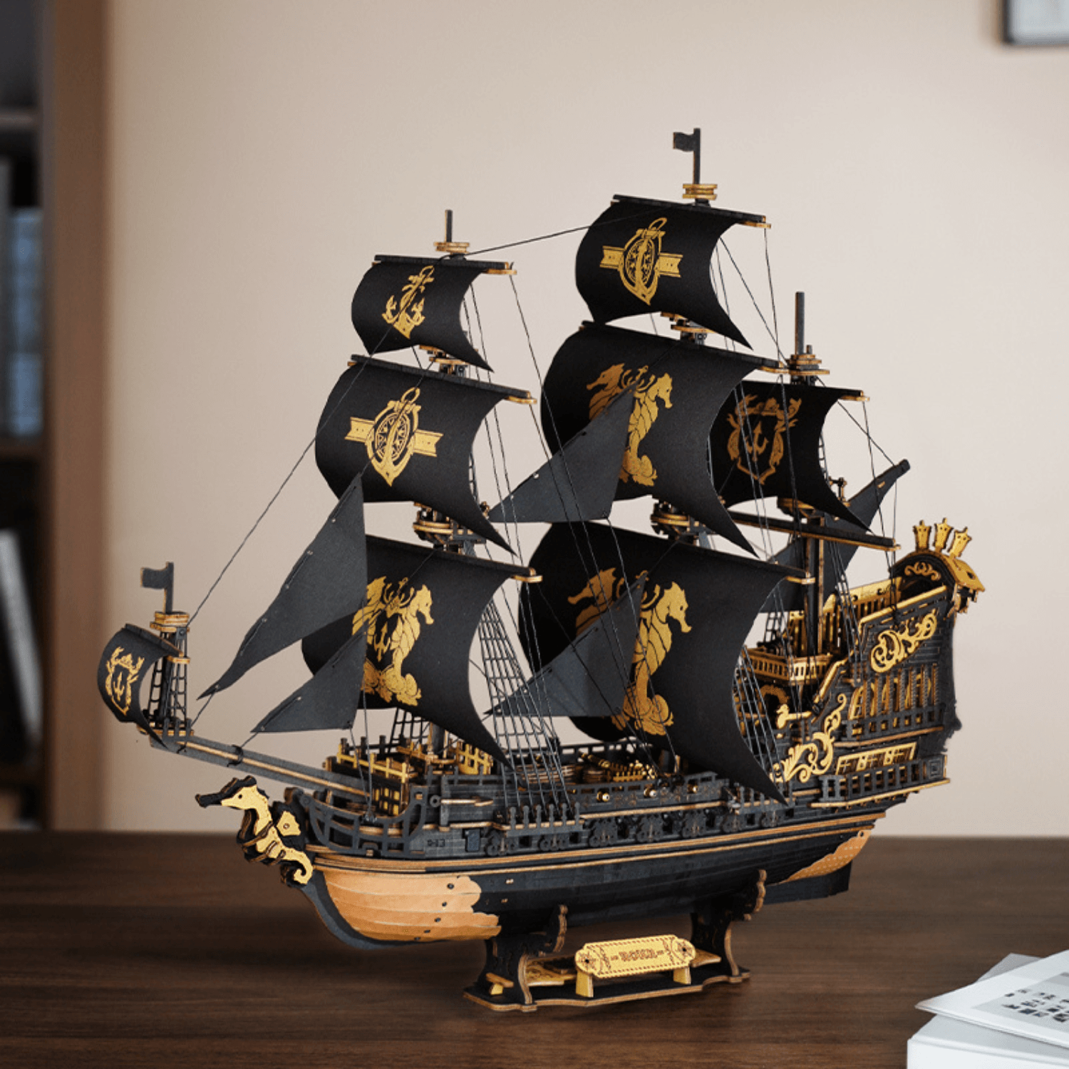 The Seahorse Barque Piratenschiff Mechanischer Bausatz Robotime