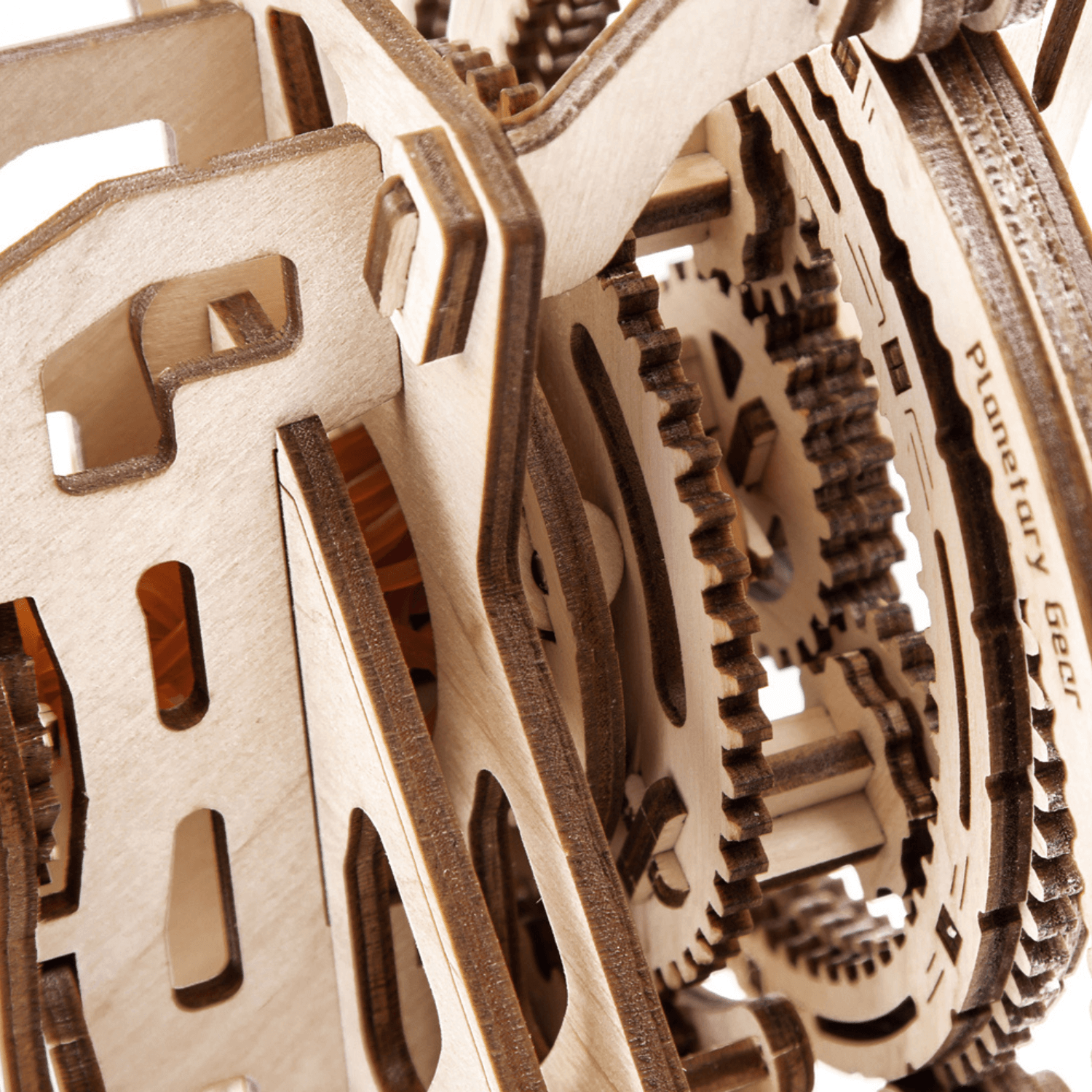 Planetarisches Getriebe Mechanisches Holzpuzzle Eco-Wood-Art