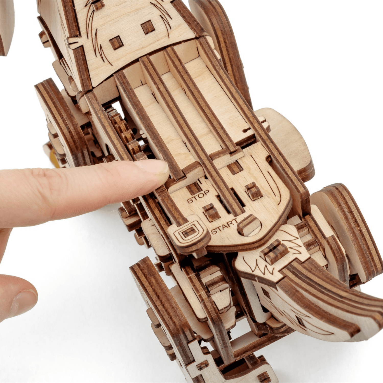 Mechanischer Hund Mechanisches Holzpuzzle Eco-Wood-Art