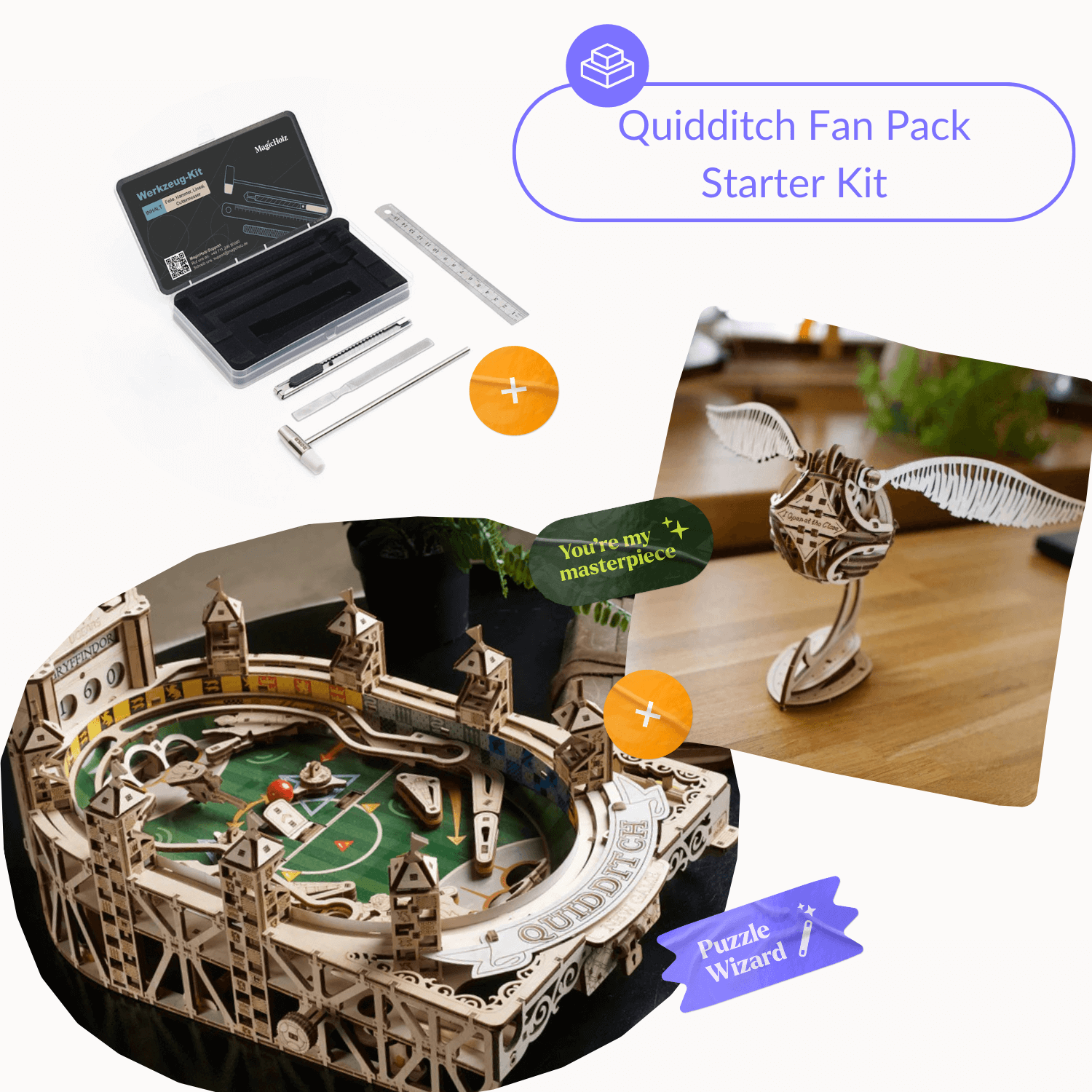 Quidditch Fan Pack Mechanisches Holzpuzzle MagicHolz
