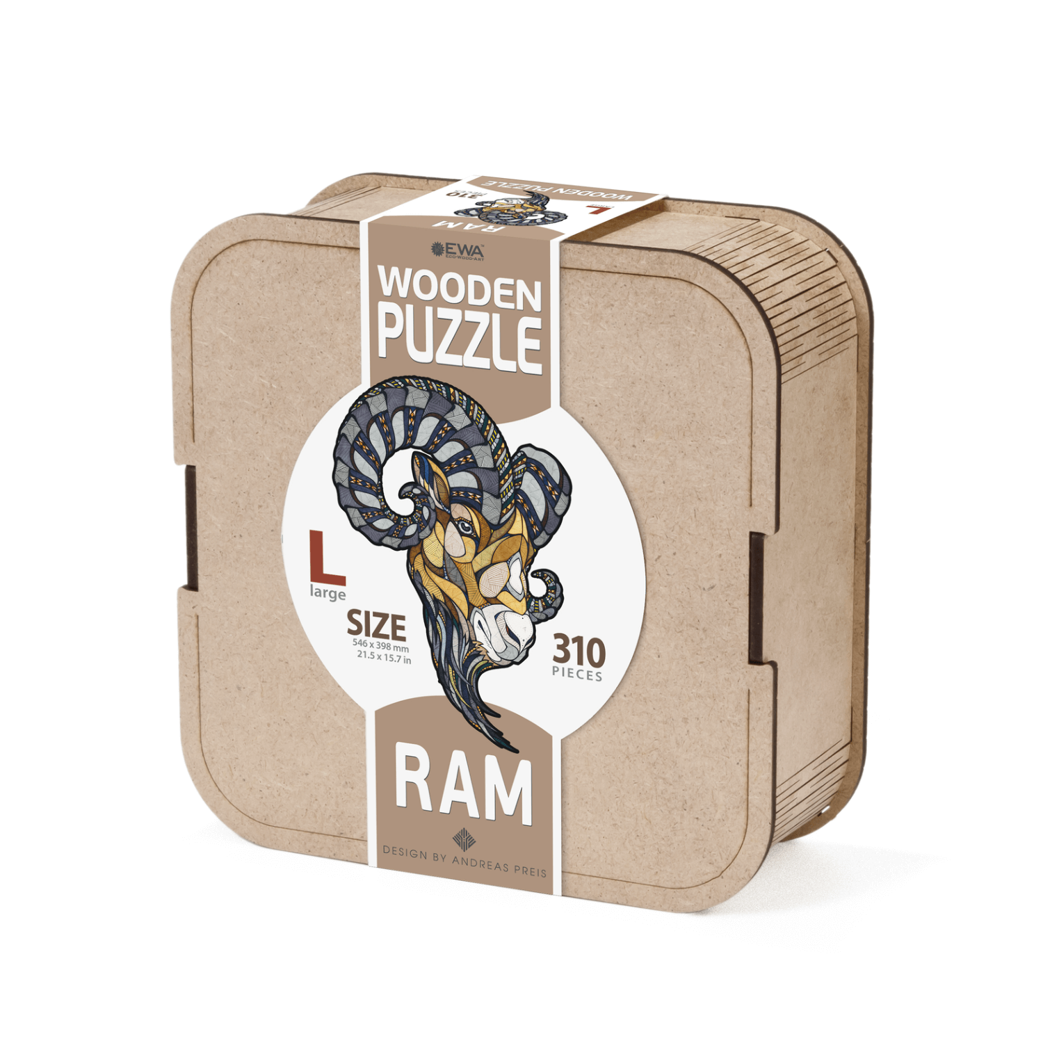 Bélier | Puzzle en bois Puzzle en bois Eco-Wood-Art