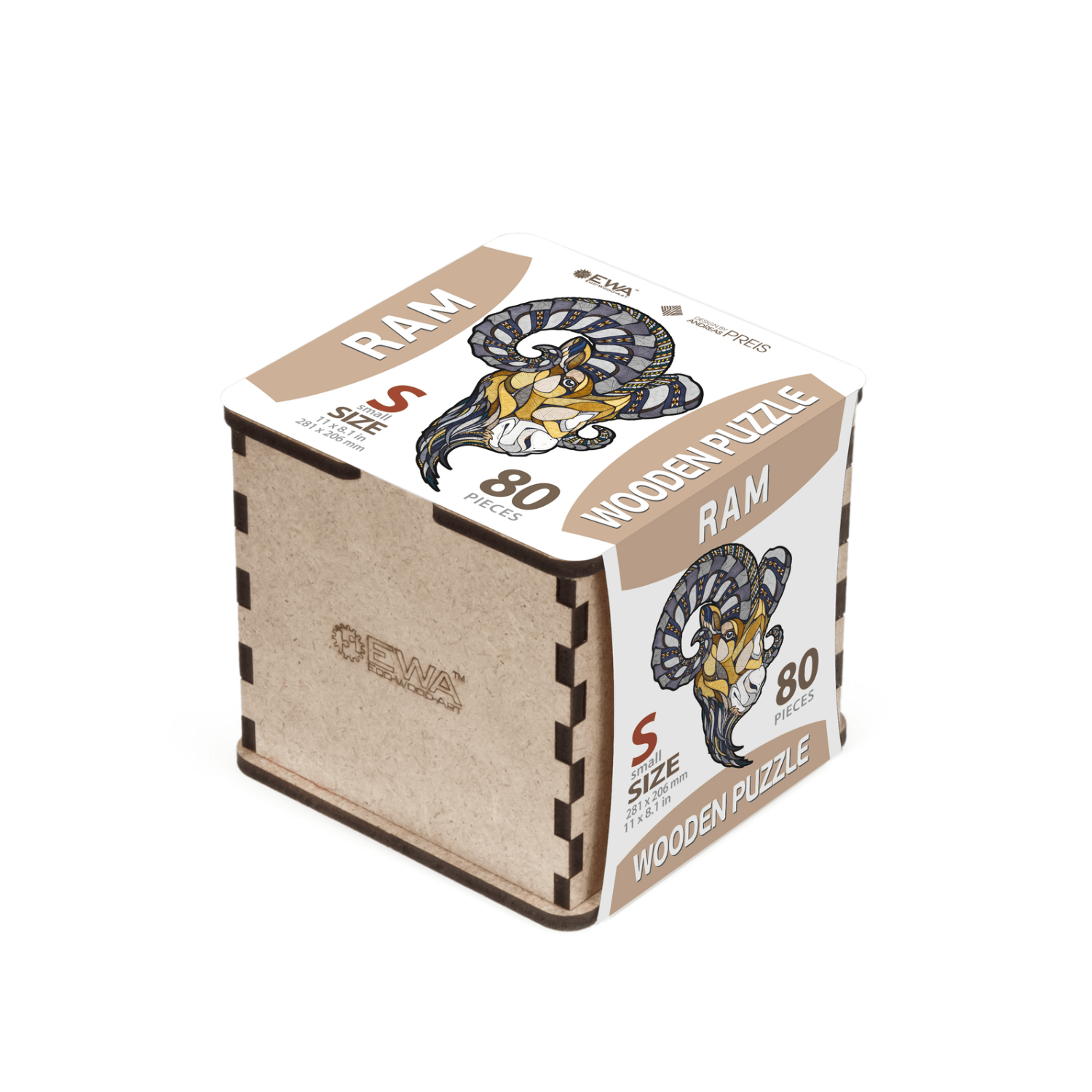 Bélier | Puzzle en bois Puzzle en bois Eco-Wood-Art