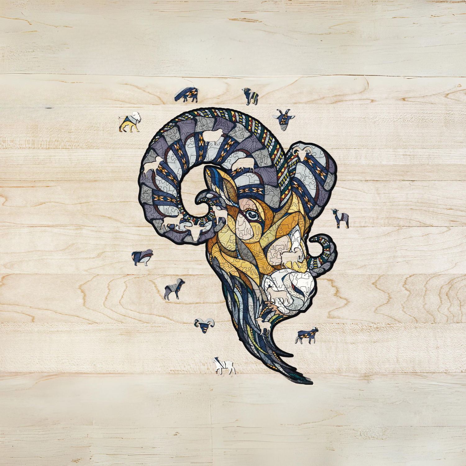 Bélier | Puzzle en bois Puzzle en bois Eco-Wood-Art