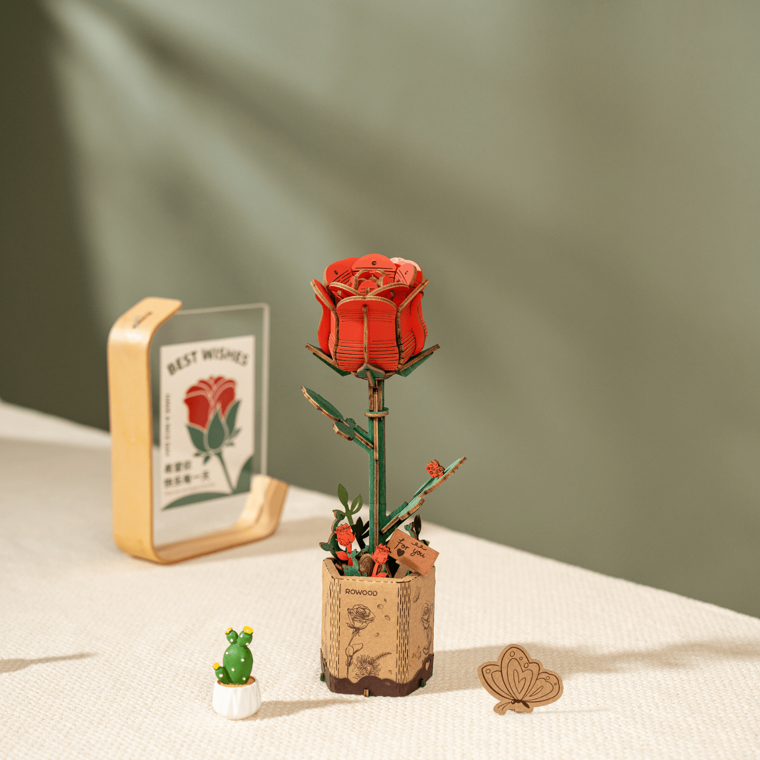 Ewiger Frühling | Blumen die immer blühen 3D Puzzle Robotime