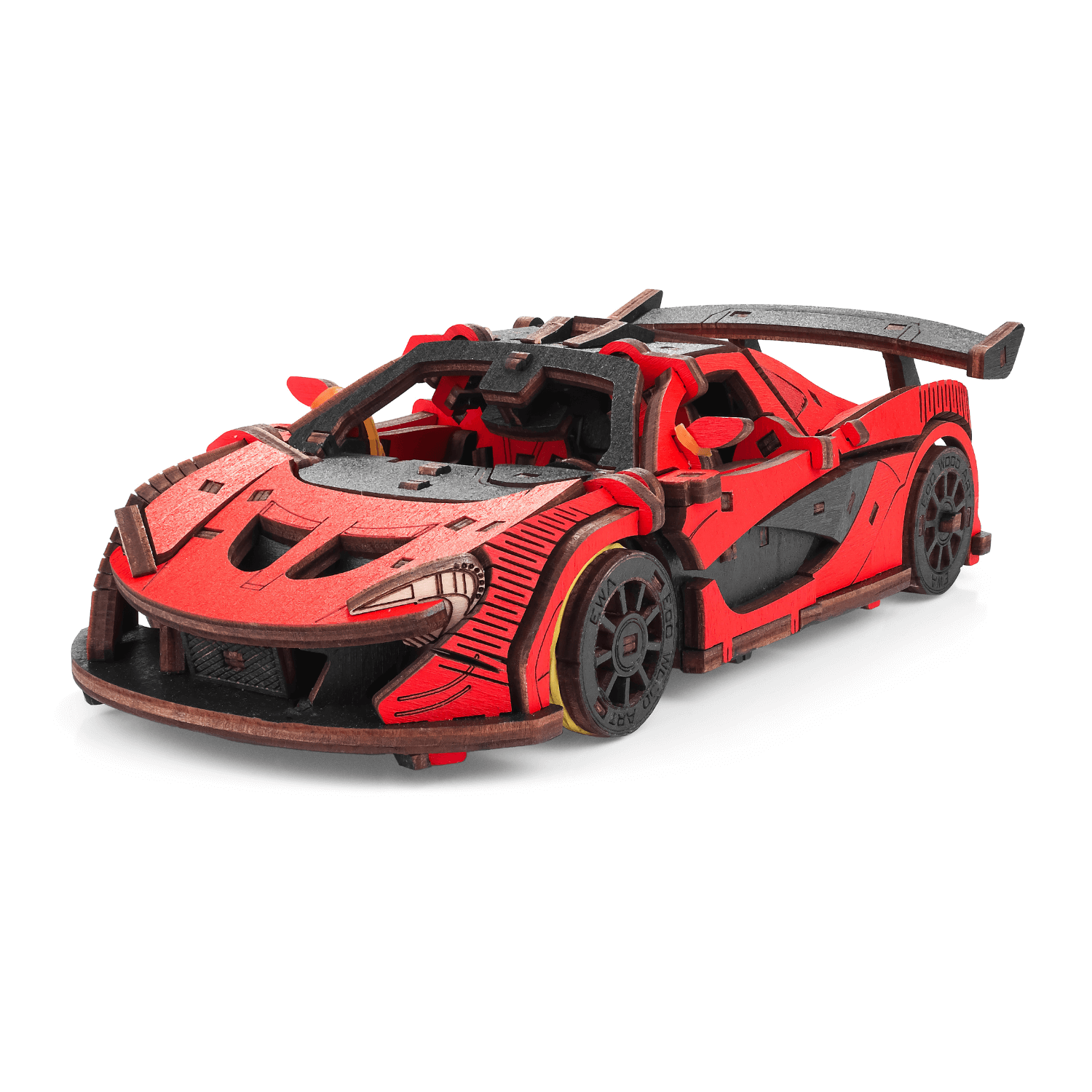 Racing Car | Rennauto Mechanisches Holzpuzzle Eco-Wood-Art