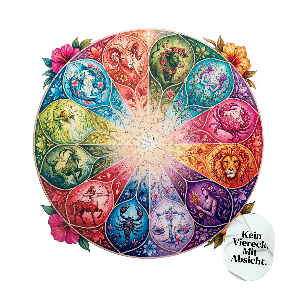 Zodiac Sign Mandala Wooden Puzzle (2D) MagicHolz