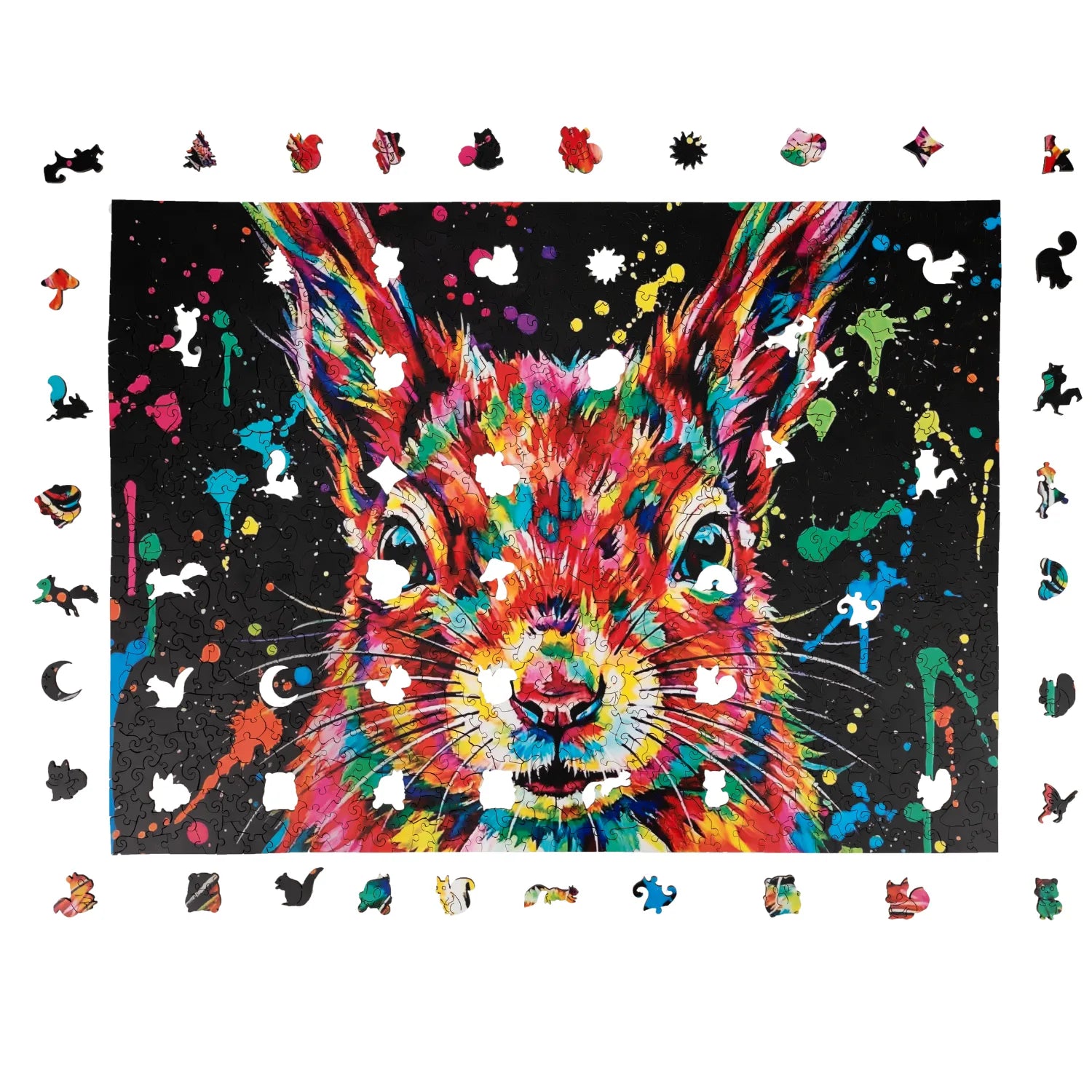 Colorful Squirrel Wooden Puzzle (2D) MagicHolz