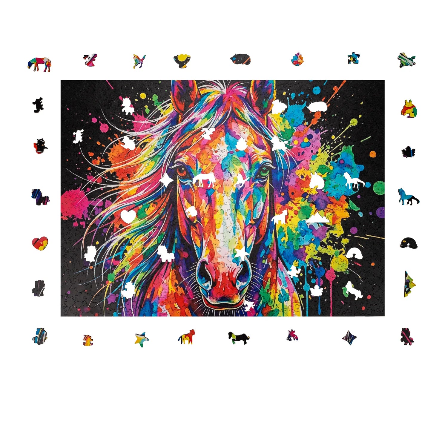 Colorful Horse Wooden Puzzle (2D) MagicHolz