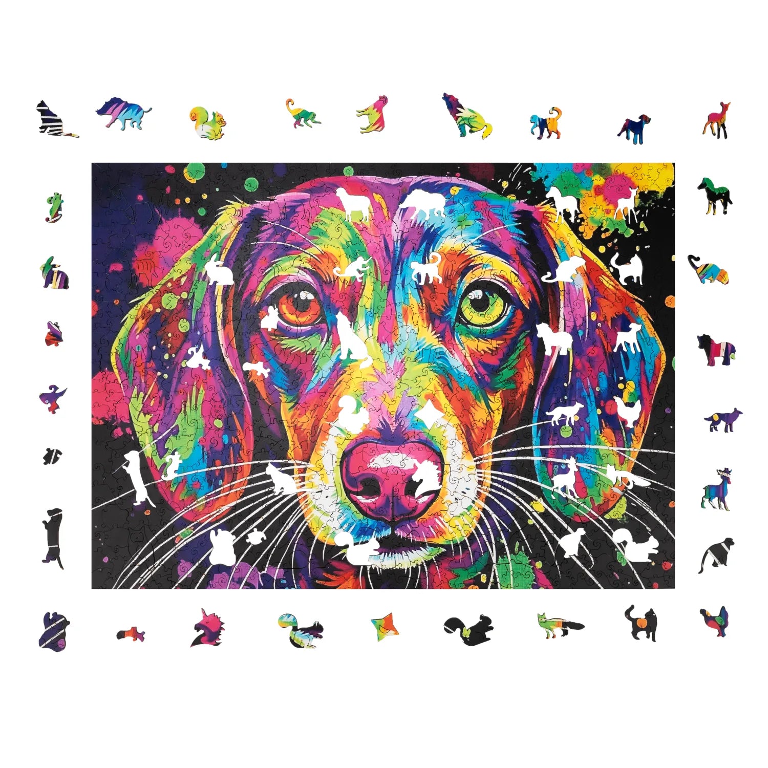 Colorful Dachshund Wooden Puzzle (2D) MagicHolz