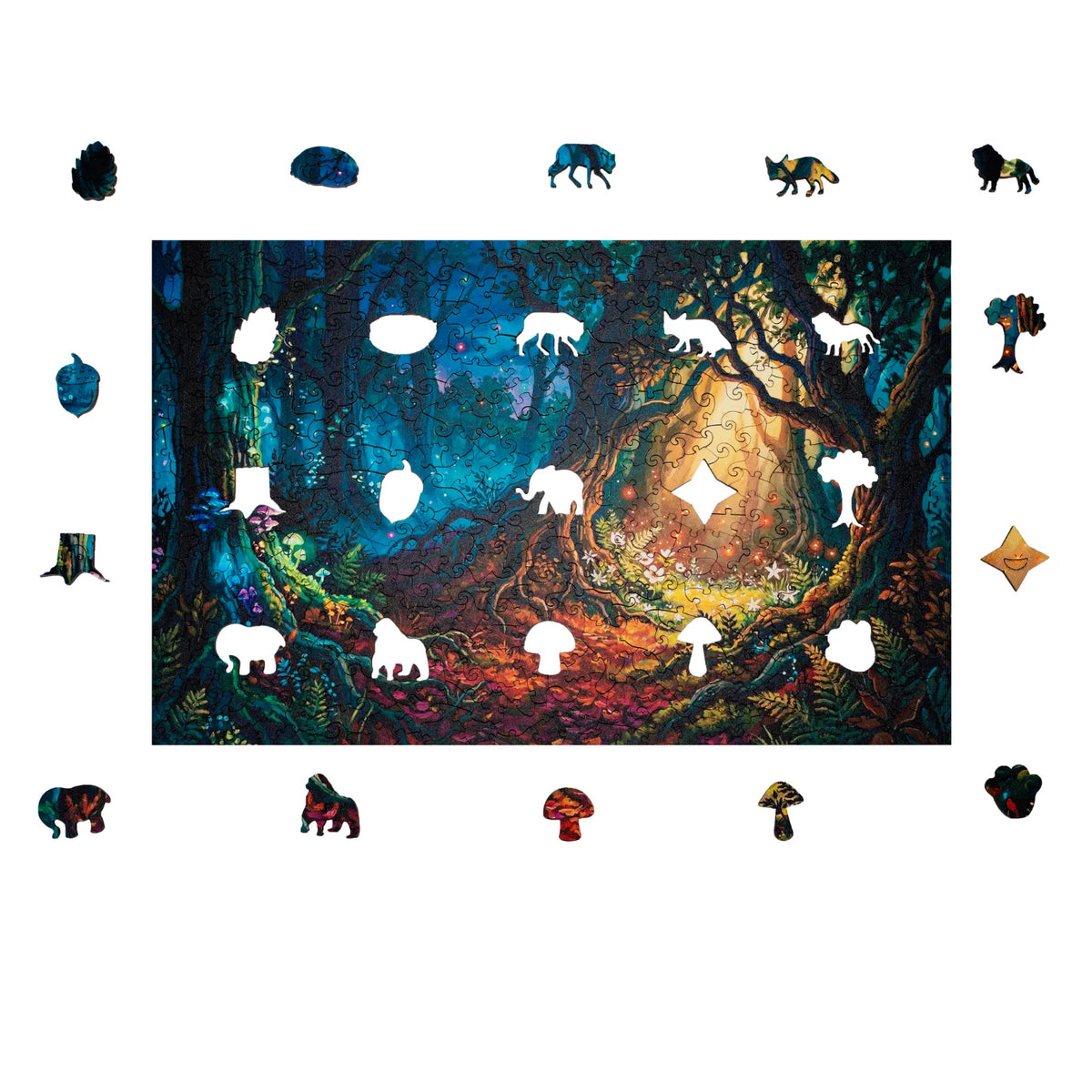 Houten puzzel 'Het donkere toverbos' (2D) MagicHolz
