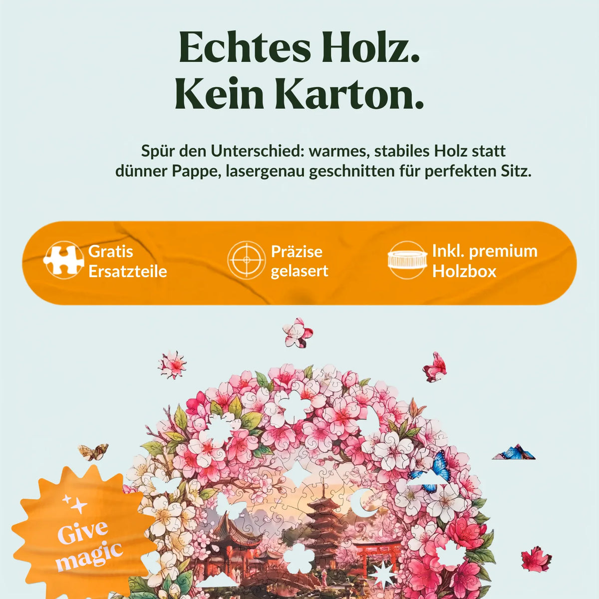 Kyoto Mandala Wooden Puzzle: The Magic of Cherry Blossoms (2D) MagicHolz