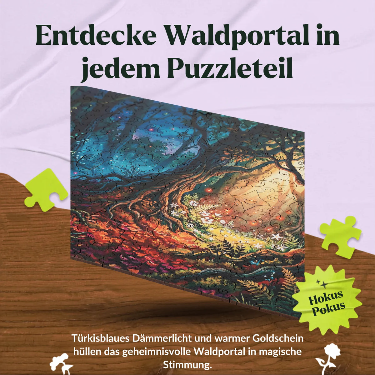 Houten puzzel 'Het donkere toverbos' (2D) MagicHolz