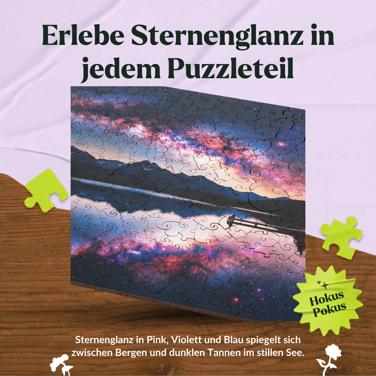 Houten puzzel met sterrenhemel (2D) MagicHolz