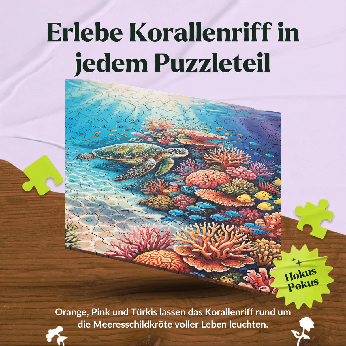 Houten puzzel 'Onderwaterwereld' (2D) MagicHolz