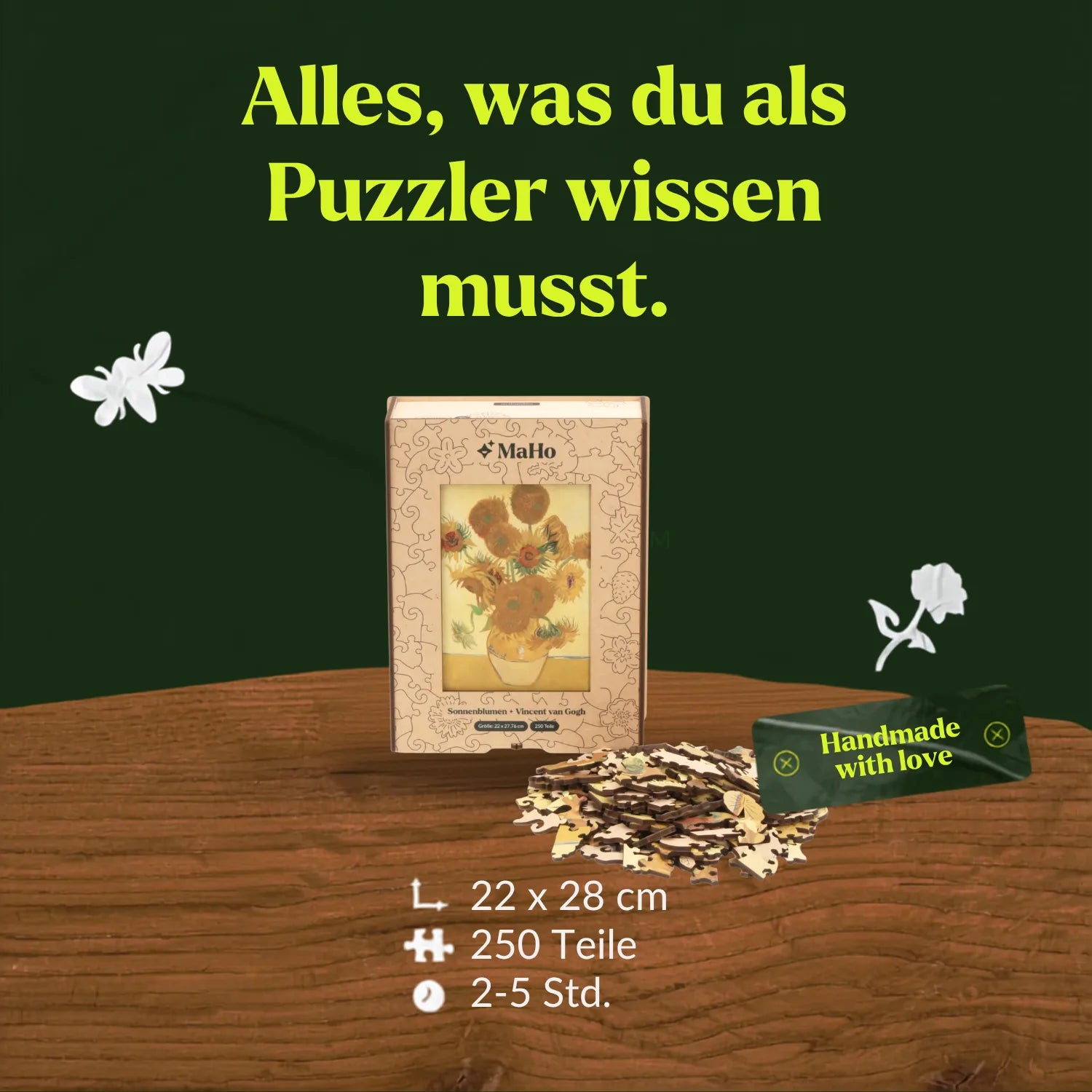 Sunflowers | Vincent van Gogh Wooden Puzzle (2D) MagicHolz