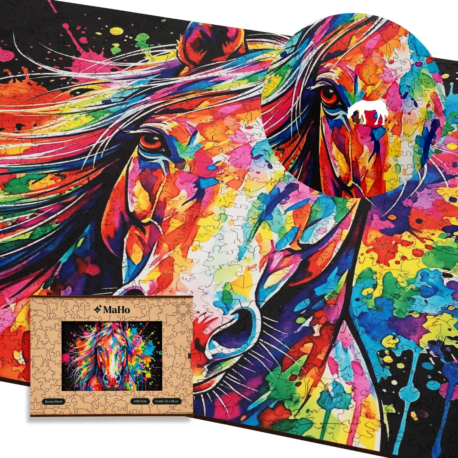 Colorful Horse Wooden Puzzle (2D) MagicHolz