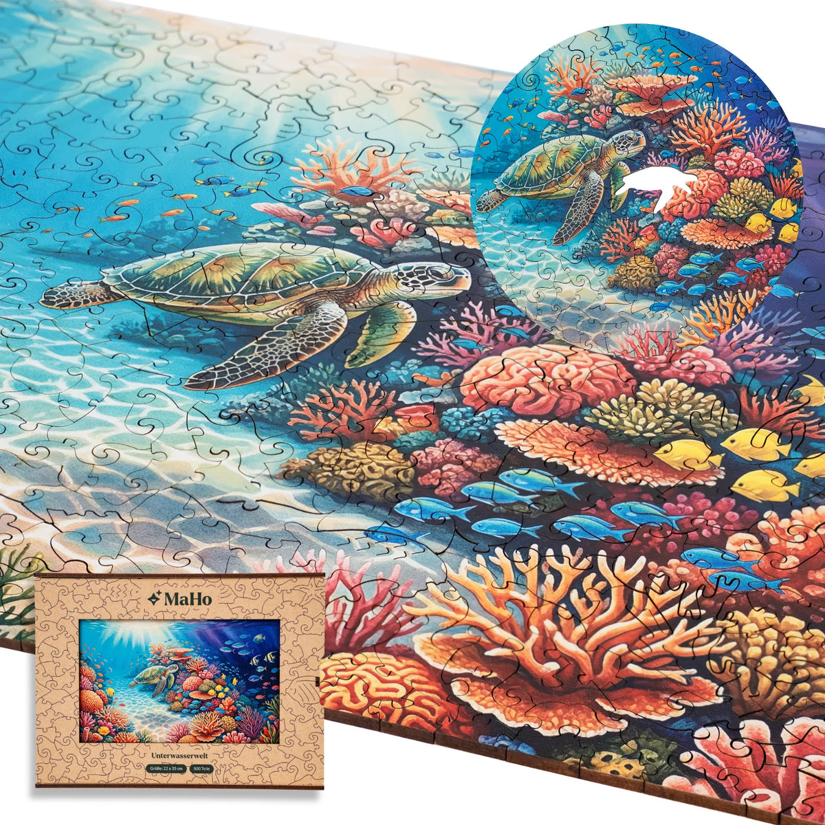 Houten puzzel 'Onderwaterwereld' (2D) MagicHolz