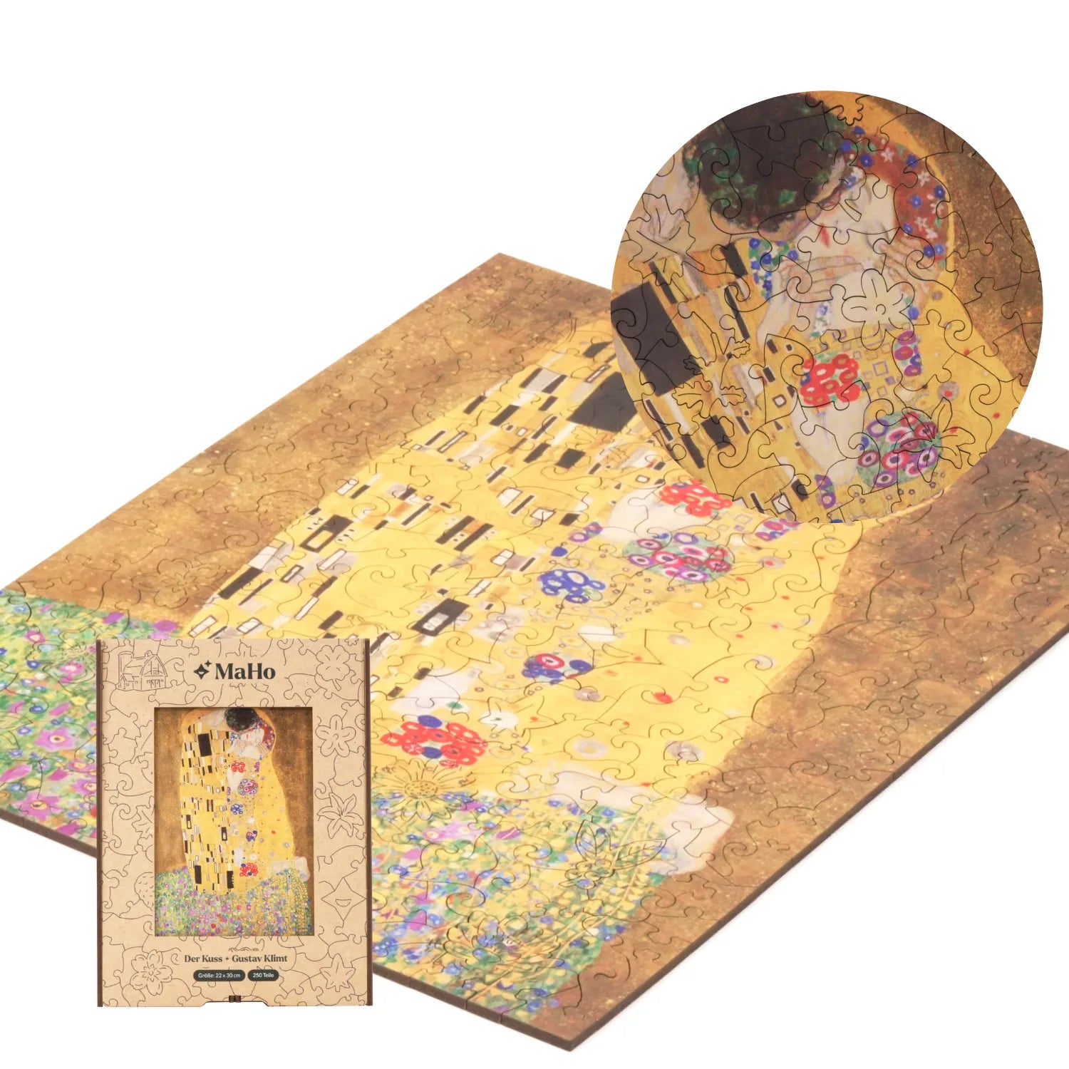 The Kiss | Gustav Klimt Wooden Puzzle (2D) MagicHolz
