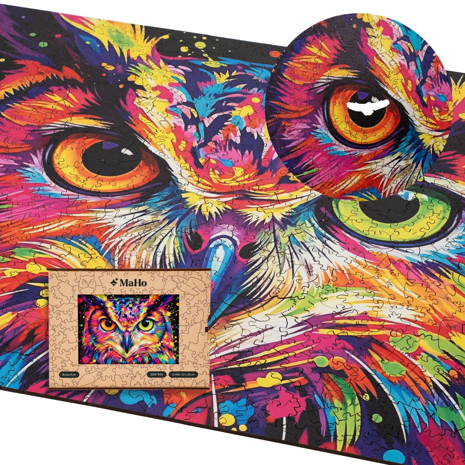 Colorful Owl Wooden Puzzle (2D) MagicHolz