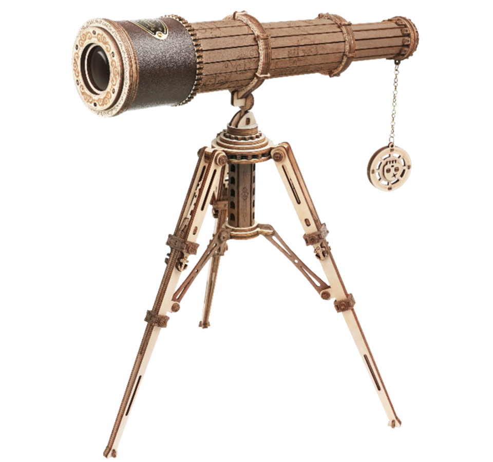 Monocular telescope Mechanical wooden puzzle Robotime