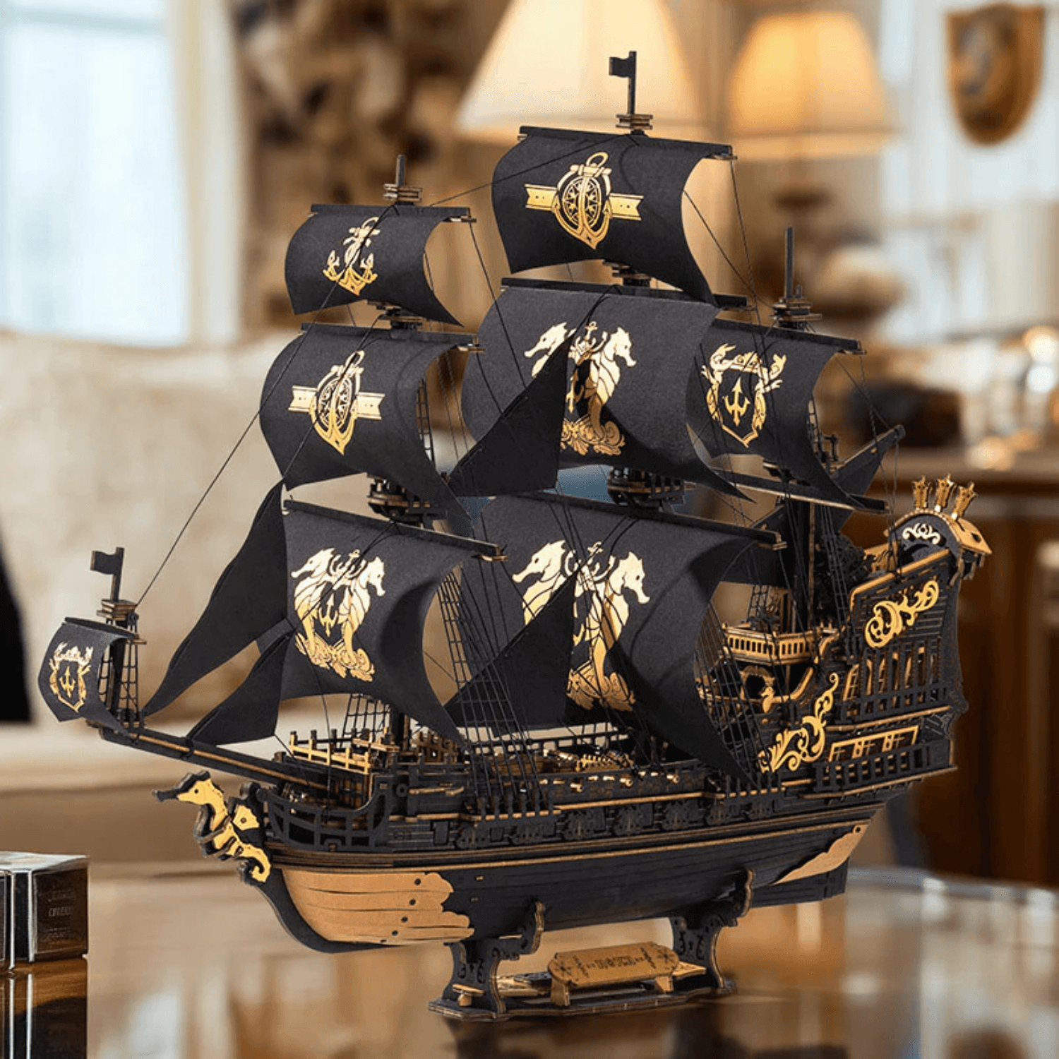 The Seahorse Barque Piratenschiff Mechanischer Bausatz Robotime