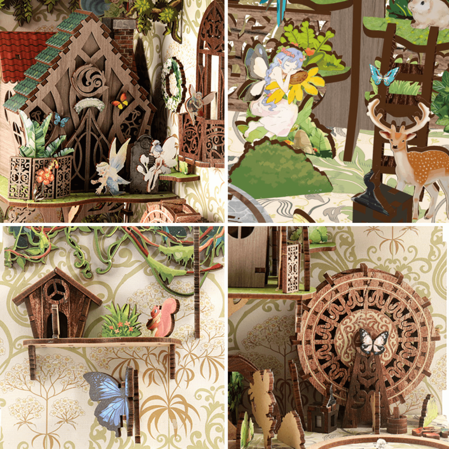Secret World of the Forest | Diorama | Book Nook Diorama MagicHolz