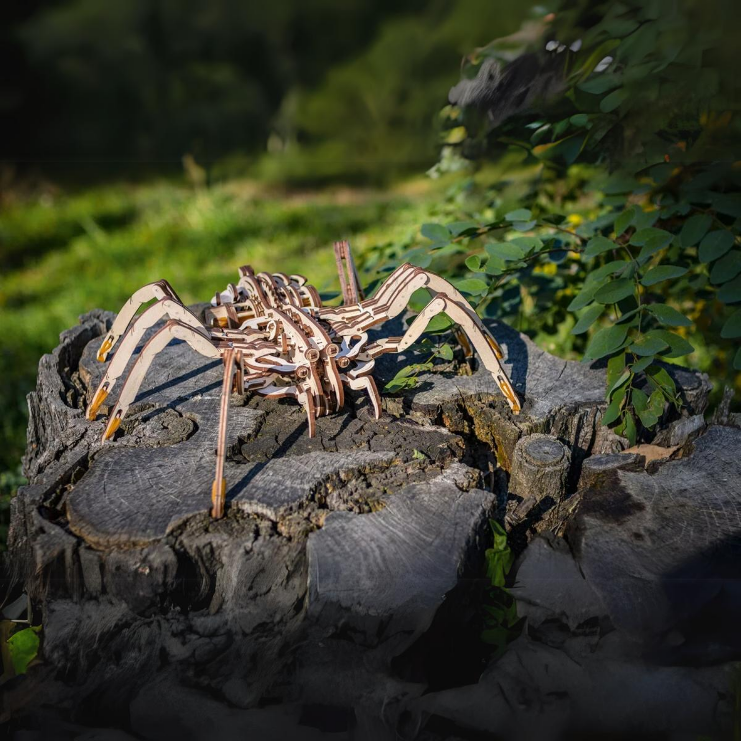 Spider | Mechanical Mechanical wooden puzzle Eco-Wood-Art