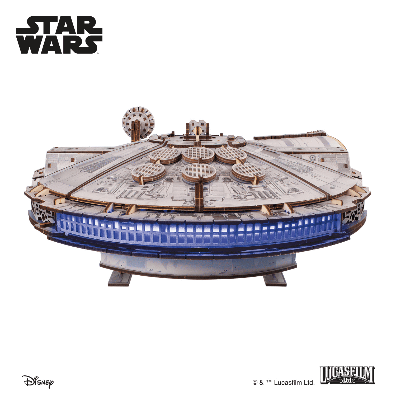 Star Wars® - Millennium Falcon Mechanisches Holzpuzzle Ugears