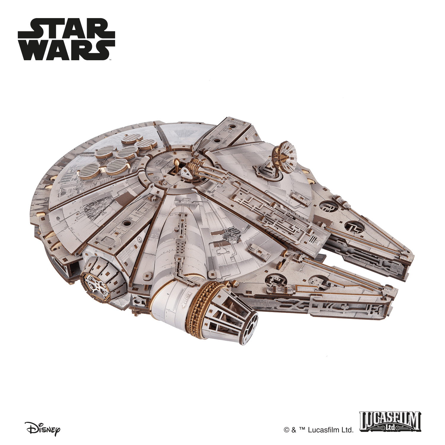 Star Wars® - Millennium Falcon Mechanisches Holzpuzzle Ugears