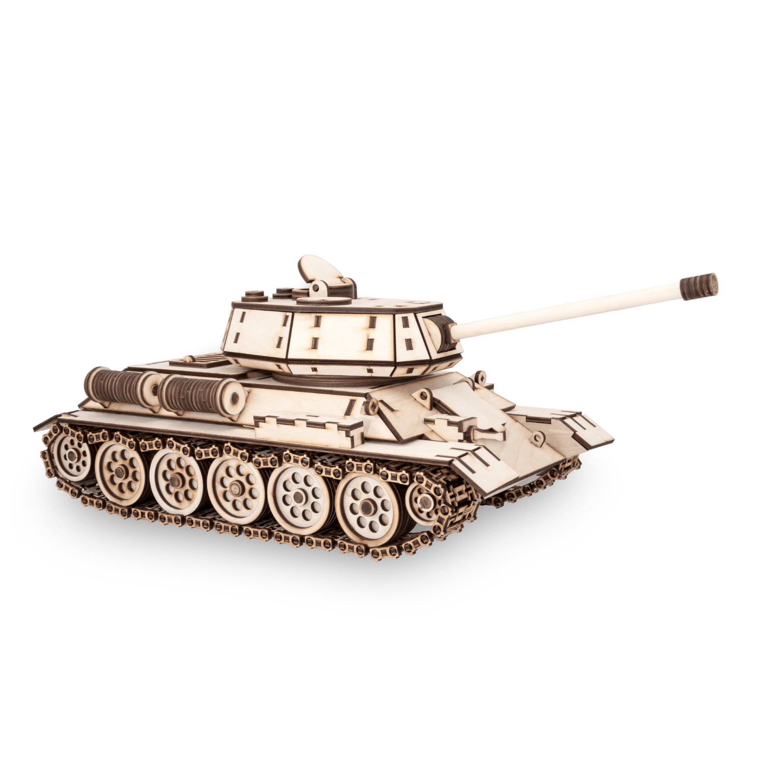 TANK T-34 | Tank-Mechanical Wooden Puzzle-Eco-Wood-Art--