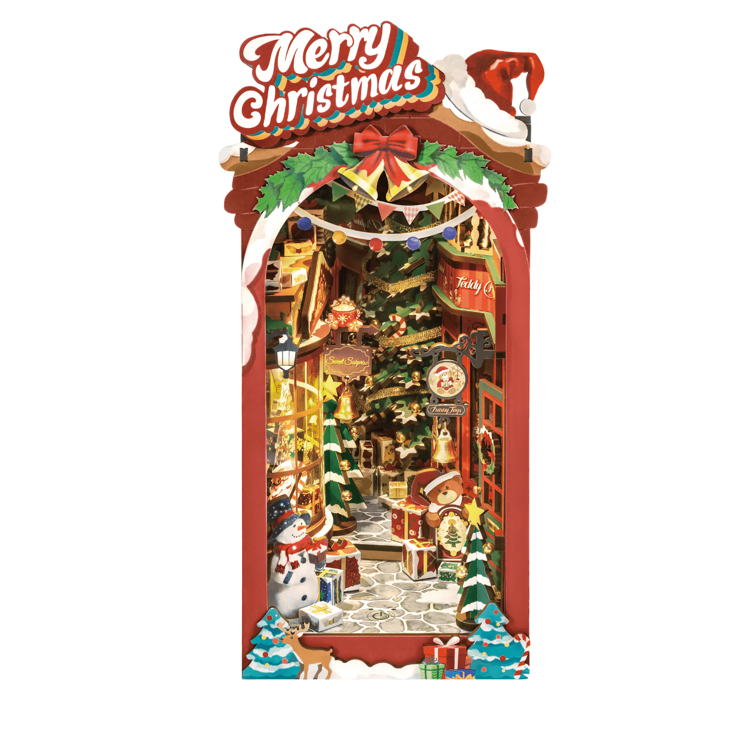 Christmas street scene 🎄 Diorama Robotime