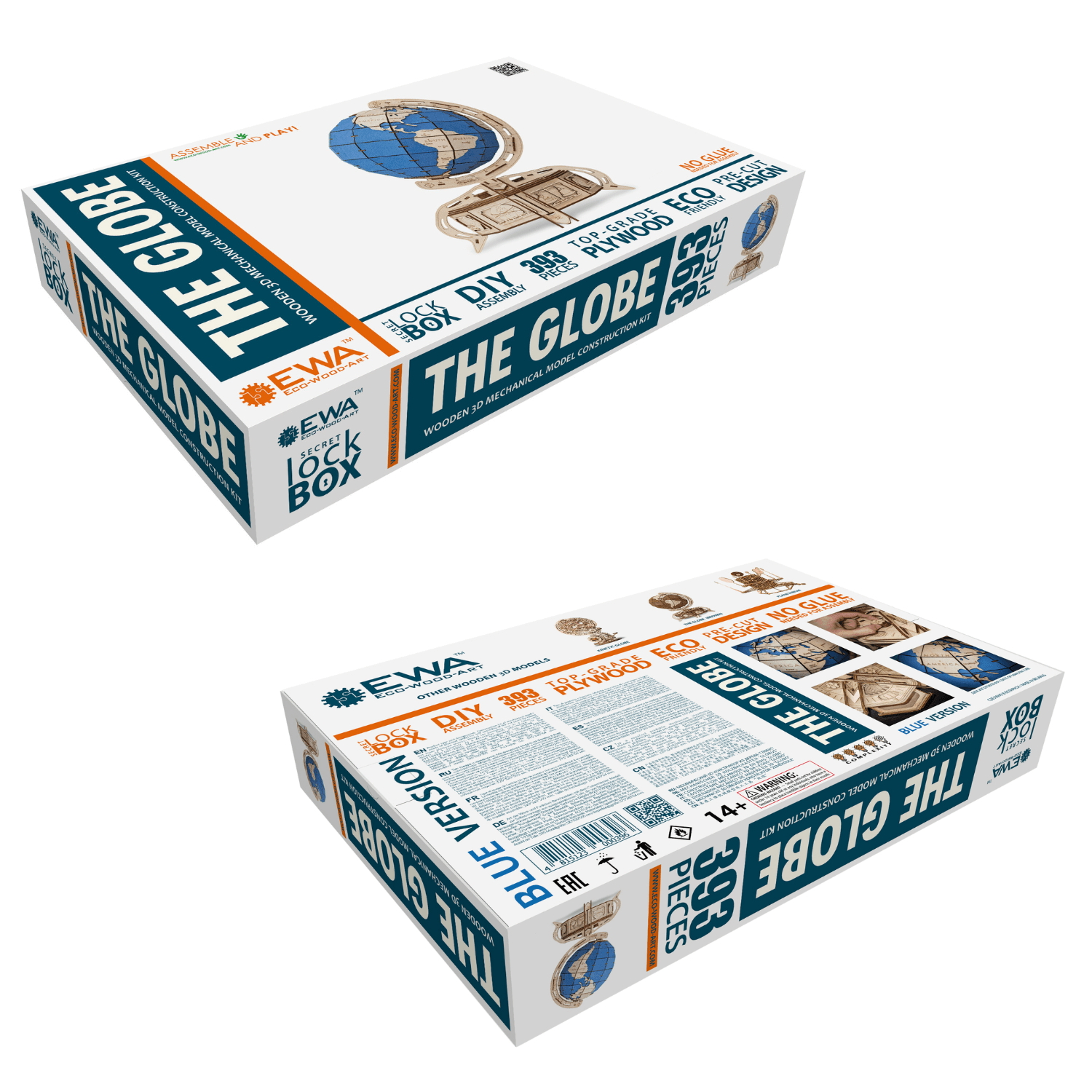 The Globe Mechanical Wooden Puzzle Eco-Wood-Art