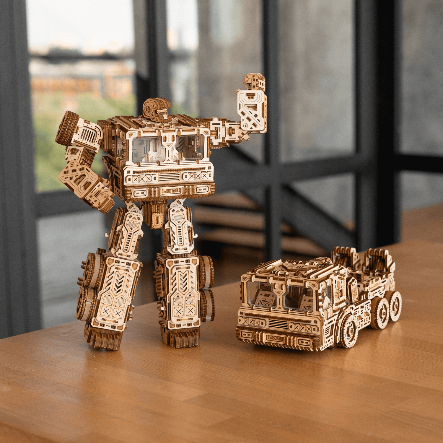 Timbertron Ultima l Transformer Mechanisches Holzpuzzle WoodTrick
