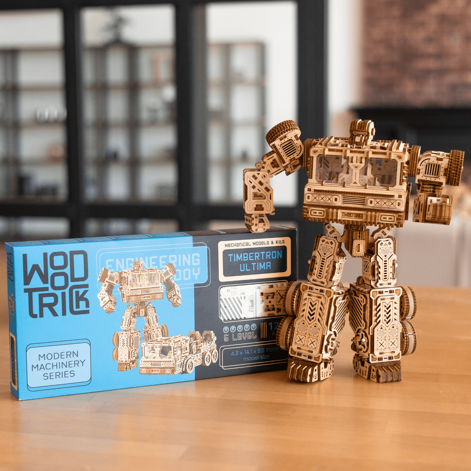 Timbertron Ultima l Transformer Mechanisches Holzpuzzle WoodTrick