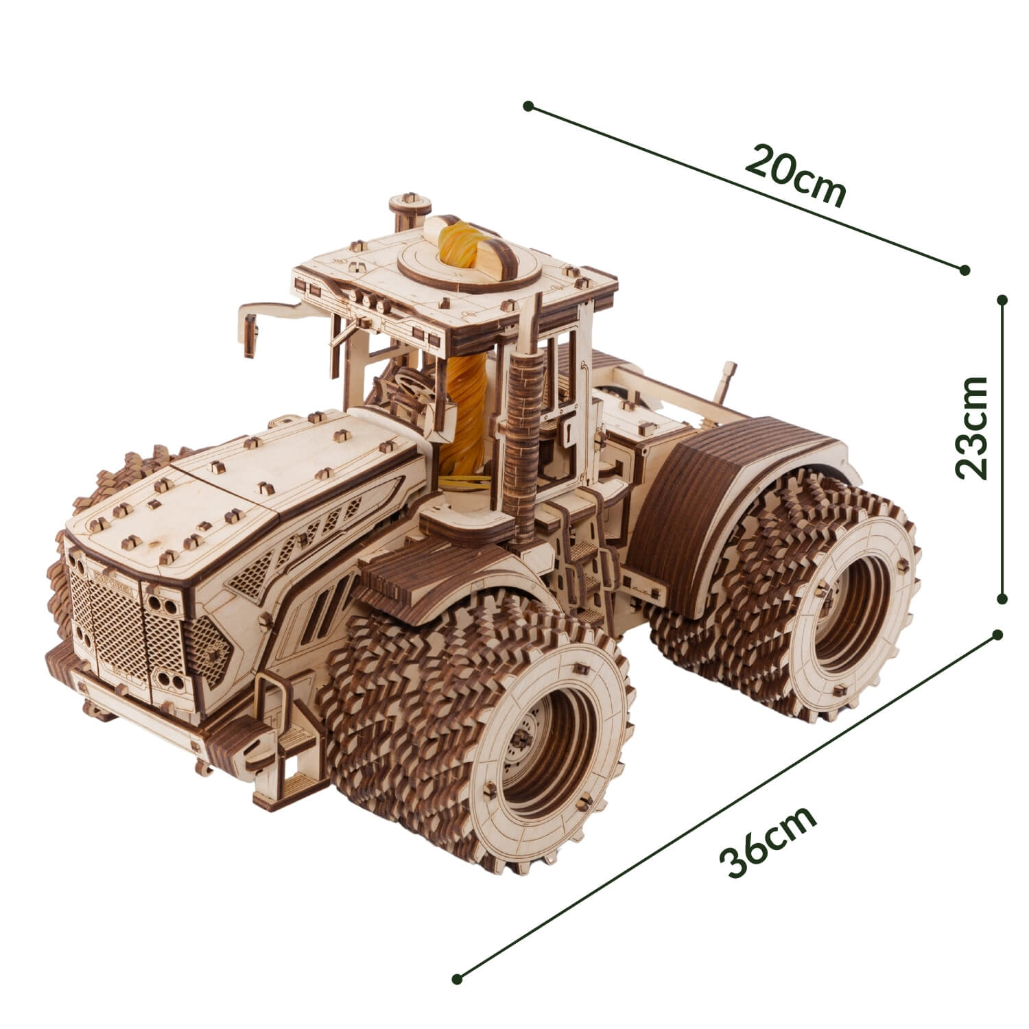 Wooden tractor - kit for technology enthusiasts MagicHolz mechanical wooden puzzle