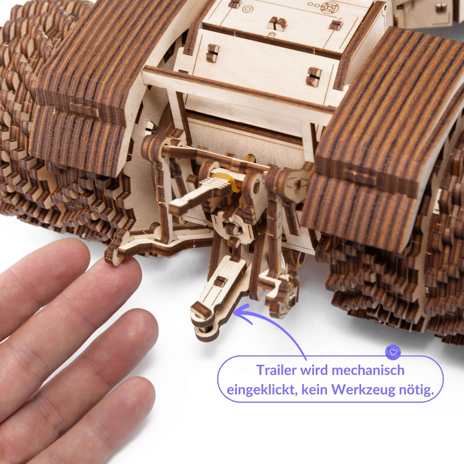 Wooden tractor - kit for technology enthusiasts MagicHolz mechanical wooden puzzle