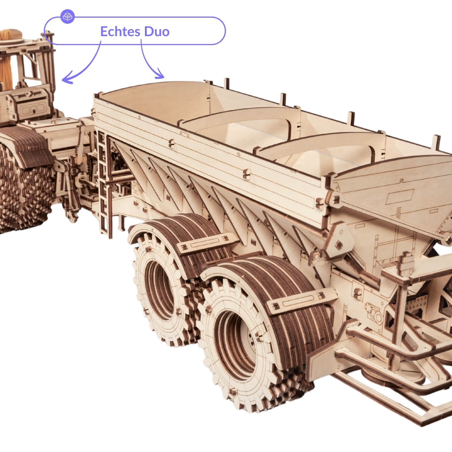 Wooden tractor - kit for technology enthusiasts MagicHolz mechanical wooden puzzle