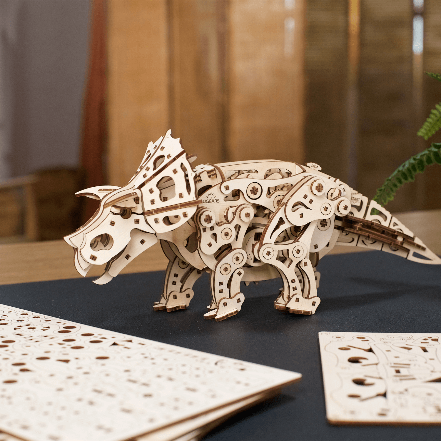 Triceratops 3D Puzzle Ugears